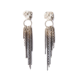 Lady head earrings