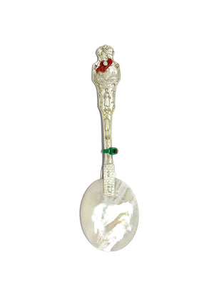 Mother of pearl spoon by Eric Loubser